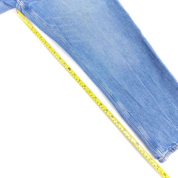 ABERCROMBIE 90s Barrel High Rise Tapered Ankle Crop Jeans 30 Clean Girl Minimal - Picture 3 of 6